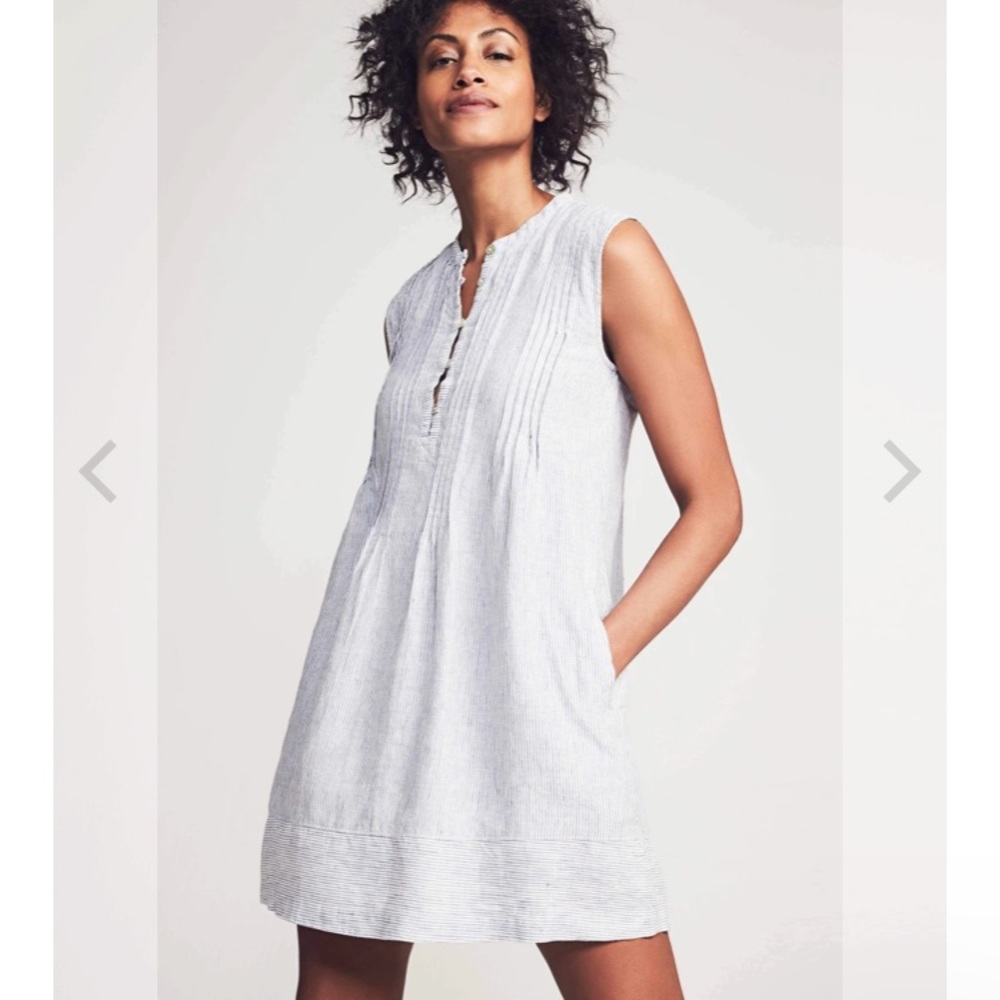 Faherty Isha Washed Linen Dress